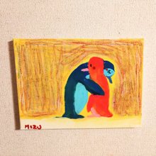 TOYAMAde. y10a4 【HIRU】絵画 1点ものアート イラスト TOYAMAde. y10a4 【HIRU】絵画 1点ものアート イラスト