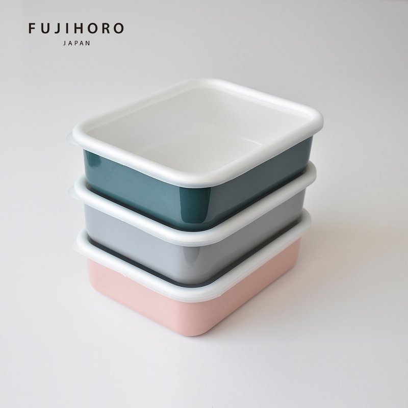 [Official direct sales] Cotton simple series enamel crisper - Lunch Boxes - Enamel Pink