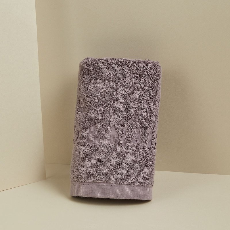 DAVID & MAISIE 100% cotton soft towel quiet purple - Towels - Cotton & Hemp Gray