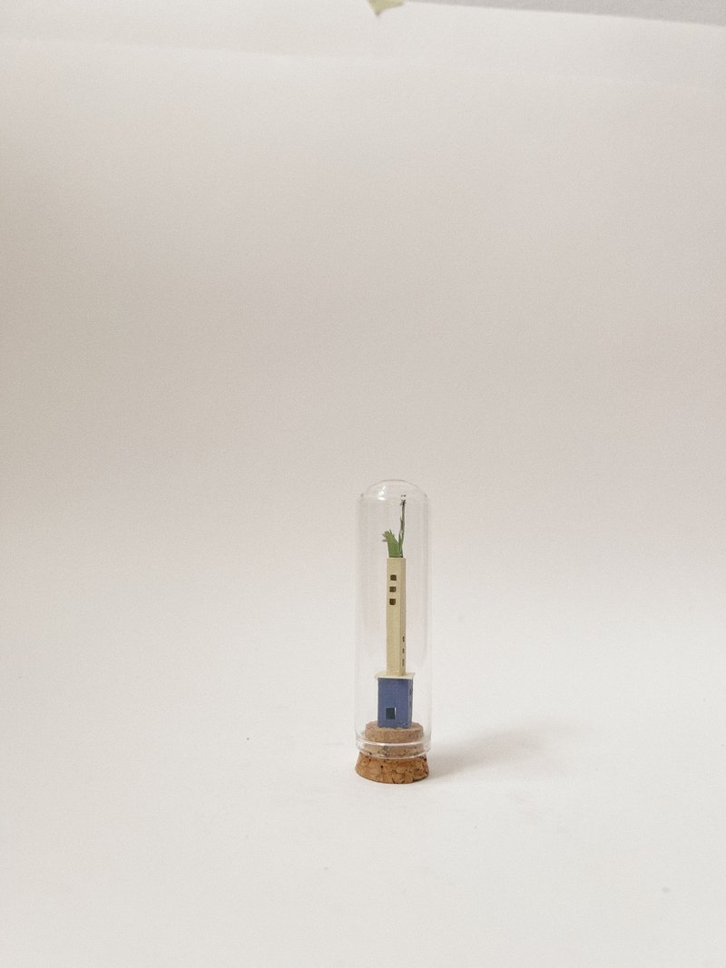 tiny paper house jar - cobalt house - 擺飾/家飾品 - 玻璃 