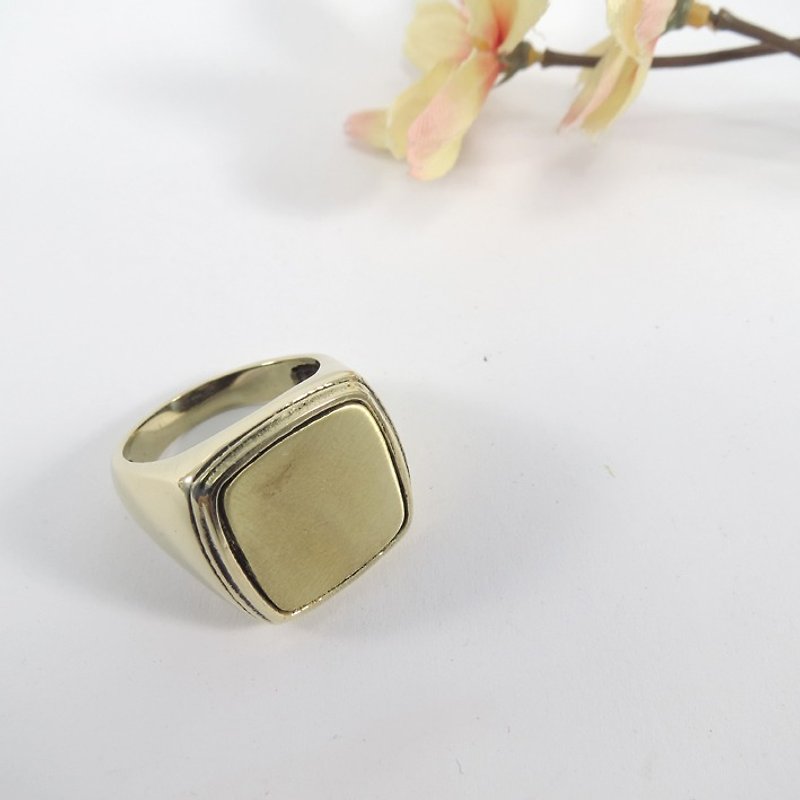 SQ simple ring - 戒指 - 其他金屬 橘色