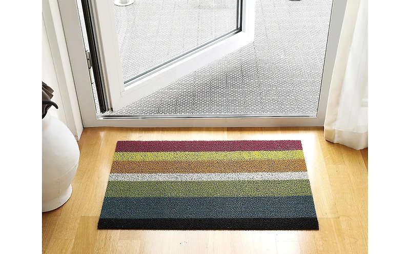 Bold Stripe Indoor/ Outdoor Mat Multi - Rugs & Floor Mats - Plastic Multicolor