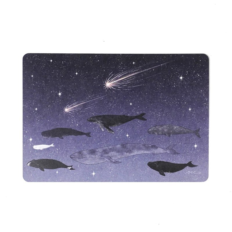 明信片- 長大後誰不是離家出走 茫茫人海裡游 - 卡片/明信片 - 紙 多色