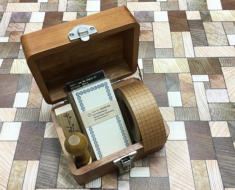 Classiky Wooden Box【Mini (17099-01)】 - กล่องเก็บของ - ไม้ สีนำ้ตาล