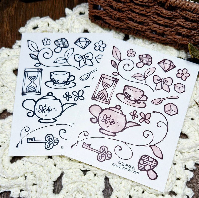 Cute point decoration sticker - 紙膠帶/和紙/PET - 紙 白色