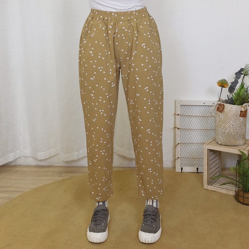 Hana Mokuba elasticated waist allover printed loose casual trousers - Women's Pants - Other Materials 