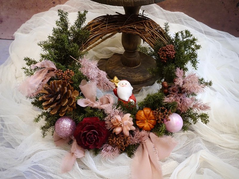 Permanent Cedar Christmas Wreath - Dried Flowers & Bouquets - Plants & Flowers Green