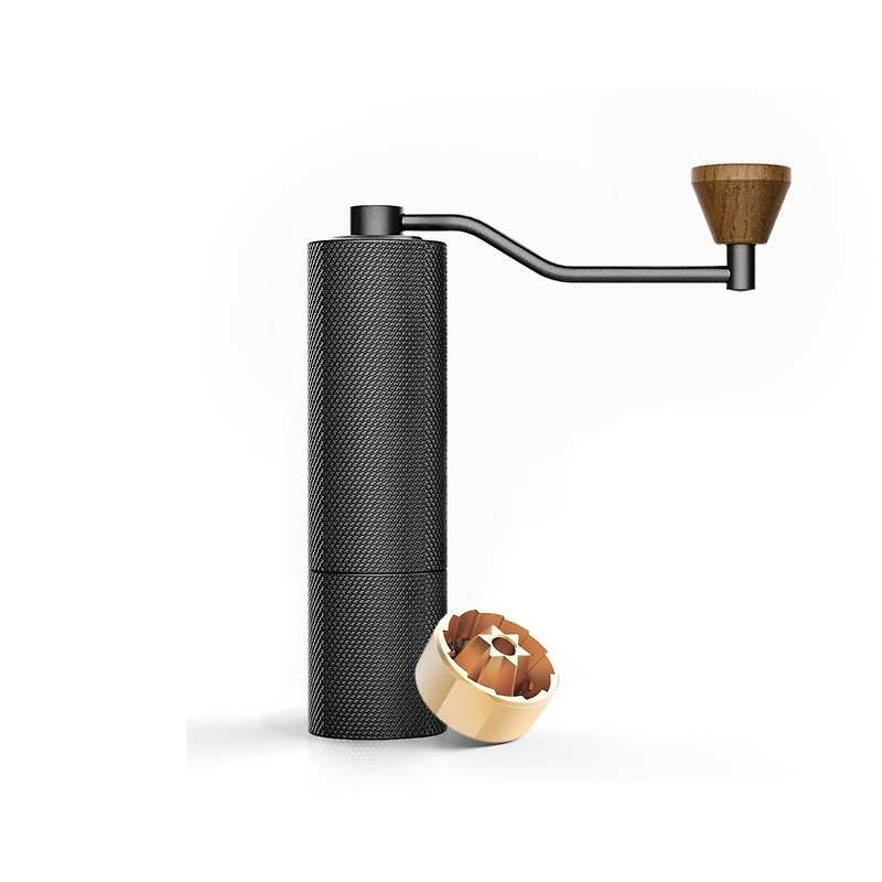 TIMEMORE Chestnut SlimS Diamond Pattern Hand Grinding Bean Machine (Italian Titanium Plated Grinding Core)-Black - Coffee Pots & Accessories - Other Metals Black