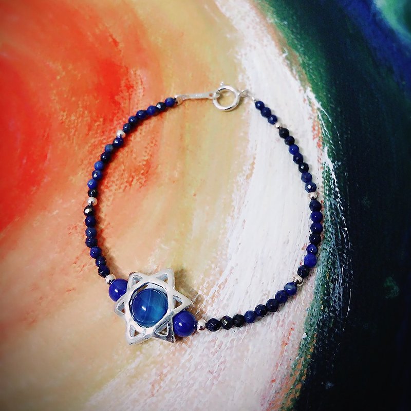 Small planet in the universe - Bracelets - Gemstone Blue