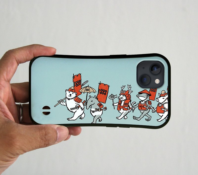 グリップiPhoneケース　真田軍団　ブルーグレイ - 手機殼/手機套 - 塑膠 灰色