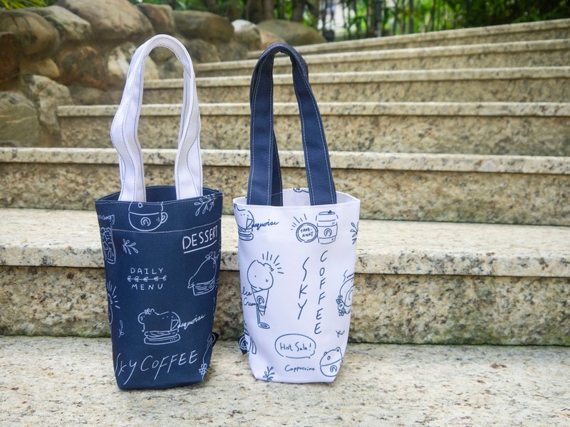 Treasure Bag Waterproof Beverage Bag Capybara Manager and Ducks 【SKYCOFFEE】 - Handbags & Totes - Waterproof Material Pink