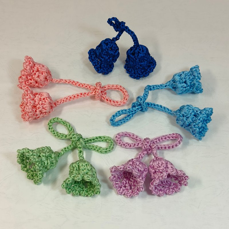 永不凋零的~鈴蘭吊飾 適合懸掛在包包, 手機和鑰匙圈, 高尚大方 - 吊飾 - 棉．麻 紫色