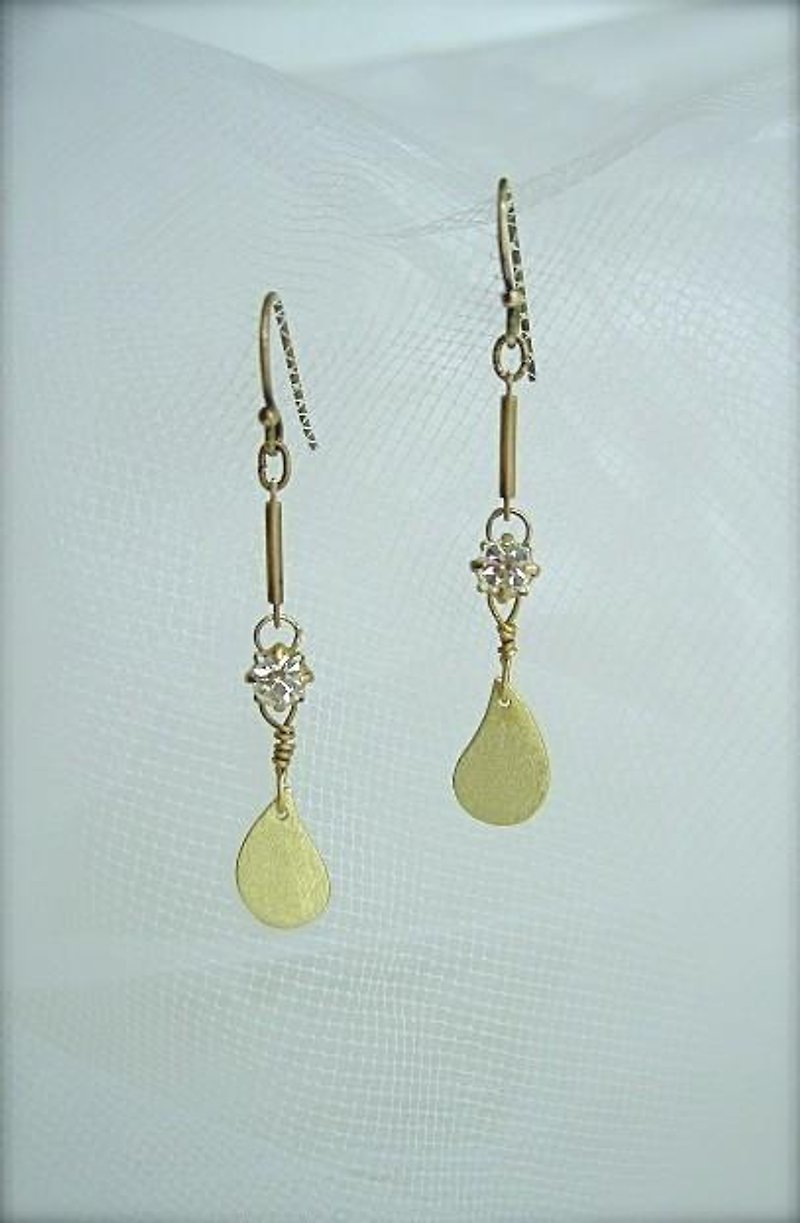 Bijou and Drop of Pierce - Earrings & Clip-ons - Other Metals Gold