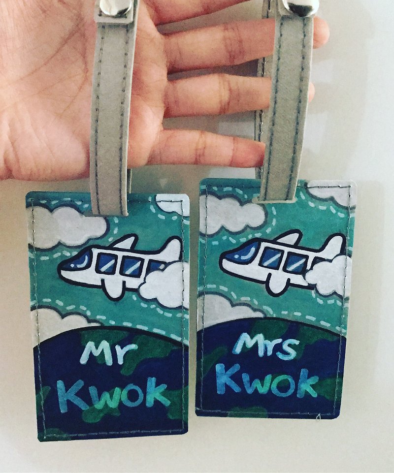Washable/hand-drawn/luggage tag/cardholder - ID & Badge Holders - Paper 