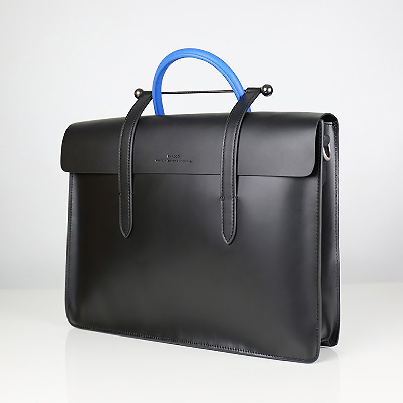 [HANDOS]Notation Portable Shoulder Big Business Music Pack - Blue (last 1 piece) - Messenger Bags & Sling Bags - Genuine Leather Black