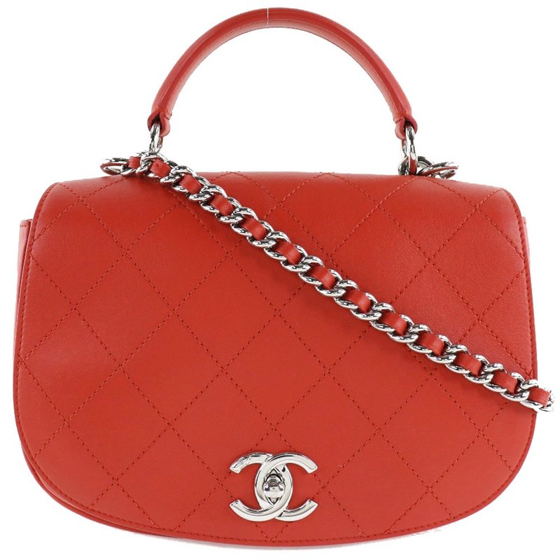 【日本直送】シャネル CHANEL チェーンショルダー ショルダーバッグ マトラッセ 2WAY カーフ レッド レディース【中古】 - 側背包/斜背包 - 真皮 紅色