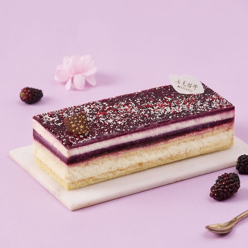 【Nanami Sakurado】Ono Komachi-Blackberry White Chocolate Cheesecake (Long Bar) - Cake & Desserts - Fresh Ingredients 
