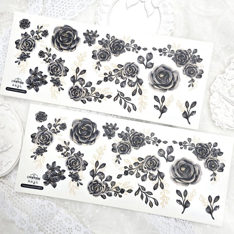 :Rose gold: Matte Transparent sticker - 貼紙 - 其他材質 