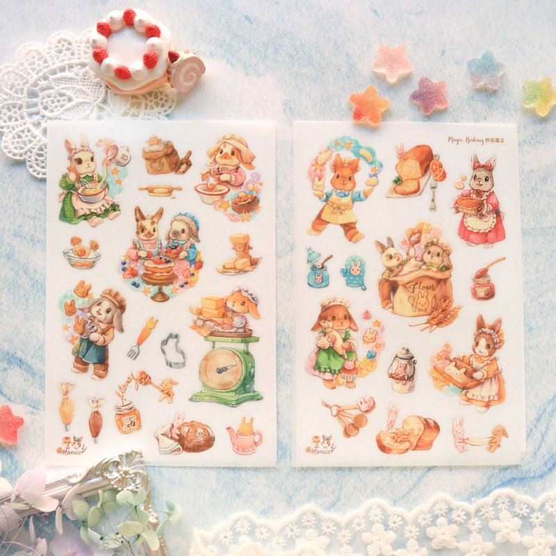 Baking Magic-Transfer Stickers - สติกเกอร์ - พลาสติก หลากหลายสี