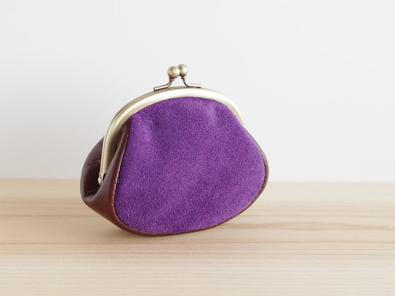 Mini purse pouch purple - Toiletry Bags & Pouches - Genuine Leather Purple