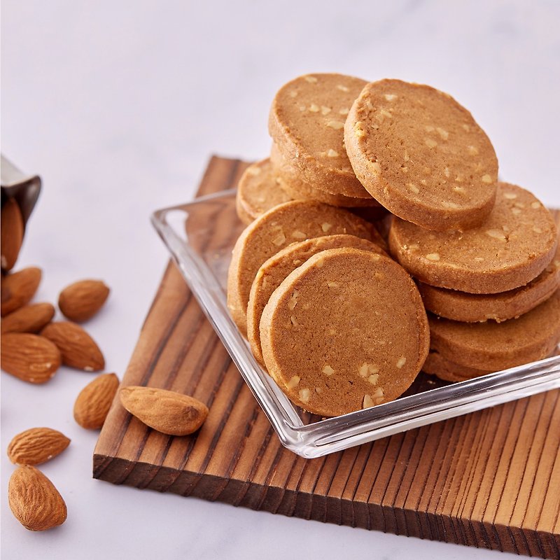 【Xihan'er】Mocha Almond Biscuits 3 Packs Set I Handmade Tea Snacks - Handmade Cookies - Fresh Ingredients 