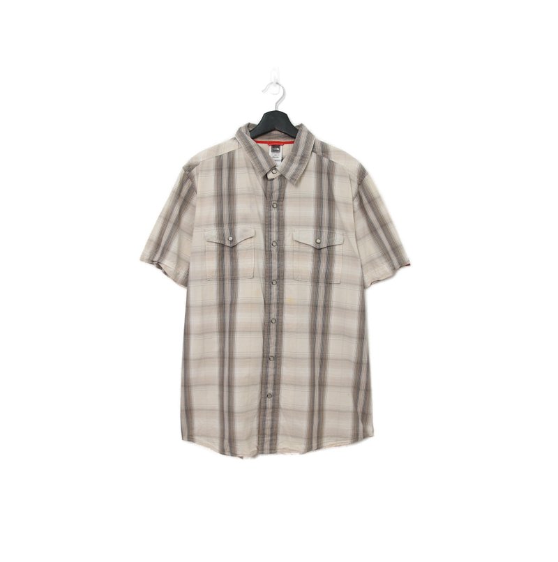 Back to Green-品牌襯衫 the north face格紋 d-06 vintage shirt - 男襯衫/休閒襯衫 - 棉．麻 