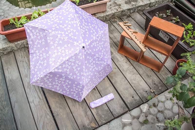 UrbaneUmbrella 繽紛小碎花抗UV晴雨傘 – 淺紫 - 雨傘/雨衣 - 其他人造纖維 