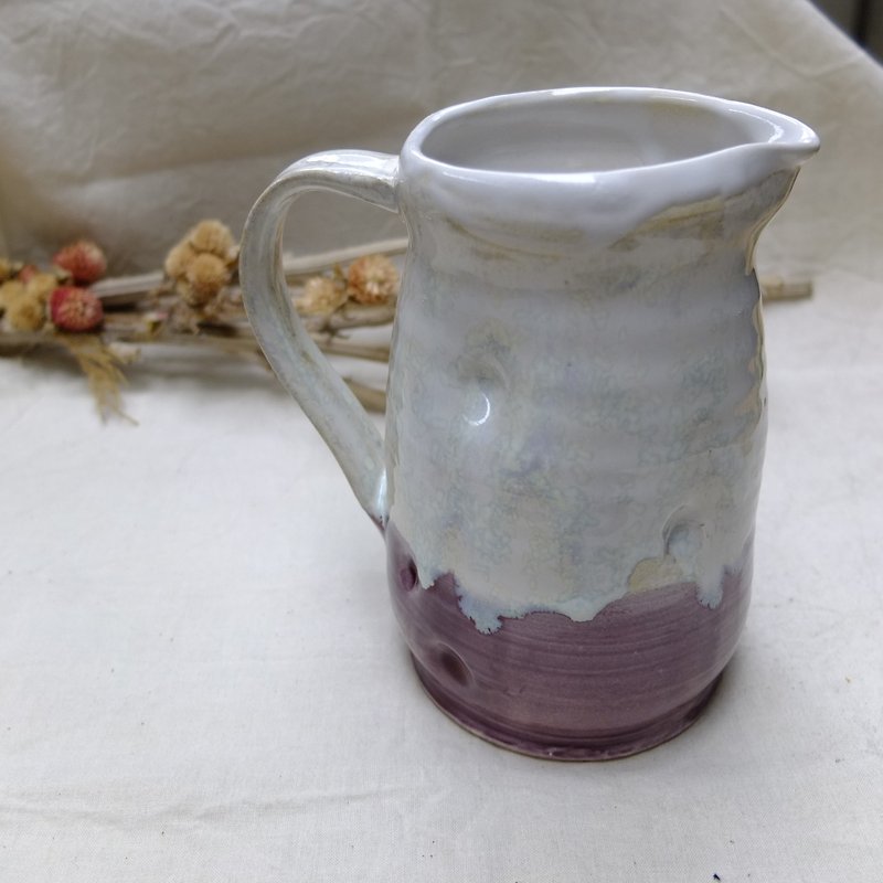 Purple Yu-glaze handmade limited edition bottle - ถ้วย - วัสดุอื่นๆ สีม่วง