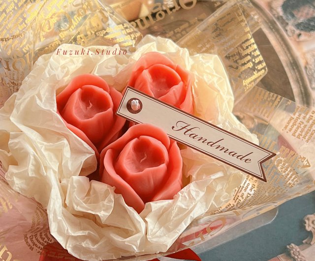 チューリップブーケ 香りのキャンドル 香りのギフト 恋人のギフト