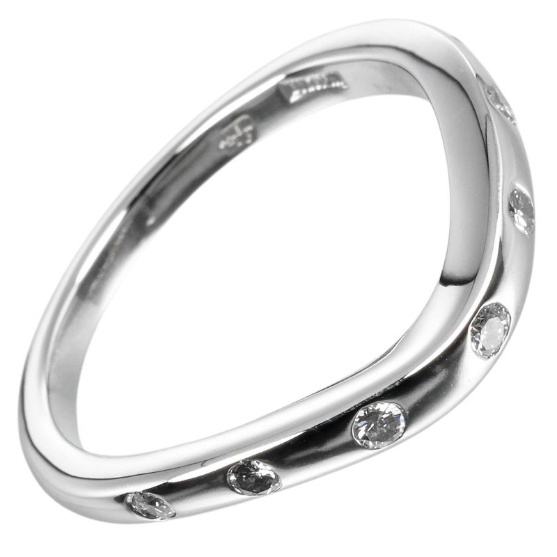 【日本直送】ブルガリ BVLGARI フェディ ウェディング 10号 リング 指輪 Pt950プラチナ 7P ダイヤモンド 約4.7g【中古】Aランク - 戒指 - 貴金屬 銀色