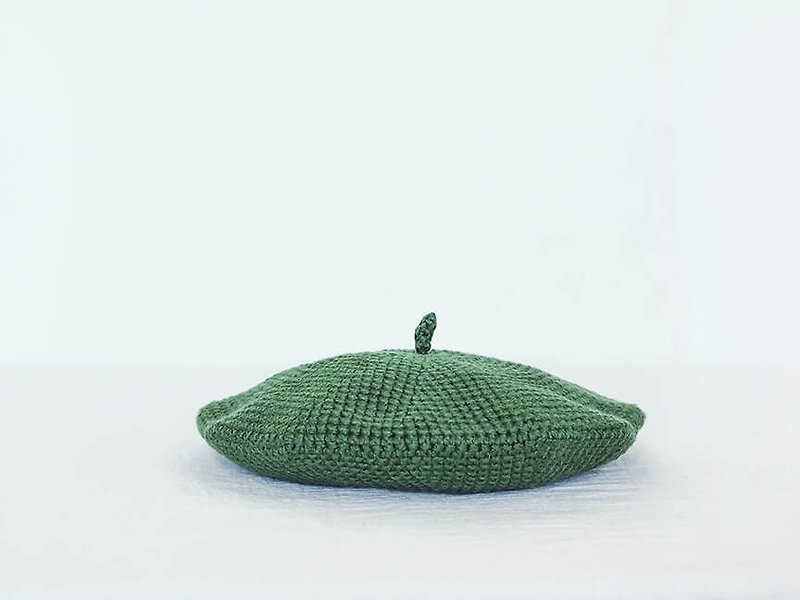 Cotton knitted beret - Hats & Caps - Paper White