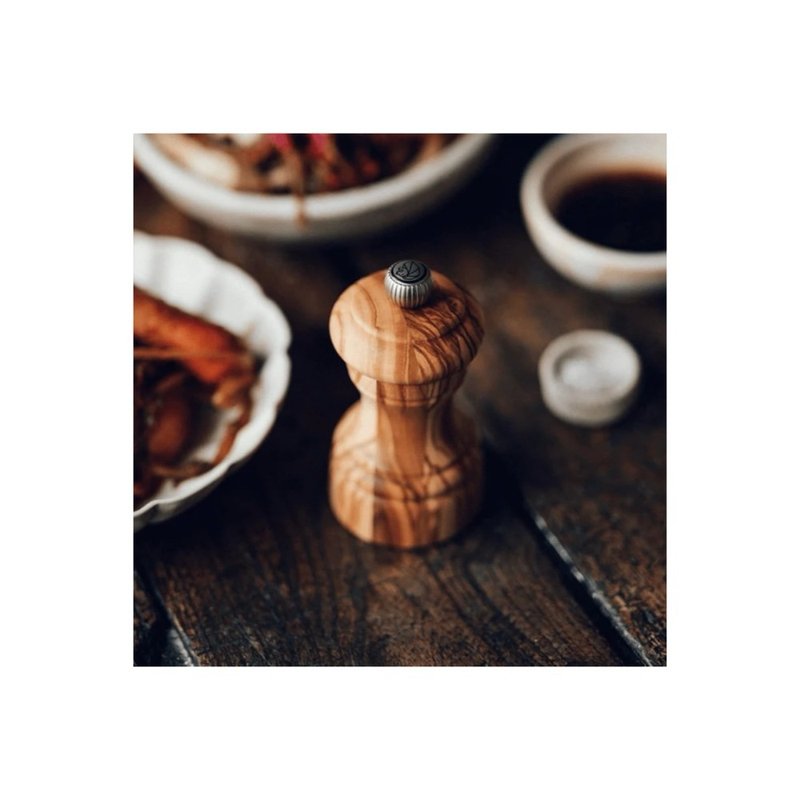 【法國製造】Peugeot Bistro 小酒館Olive橄欖木鹽/胡椒磨坊 10cm - 調味罐/醬料罐 - 木頭 咖啡色