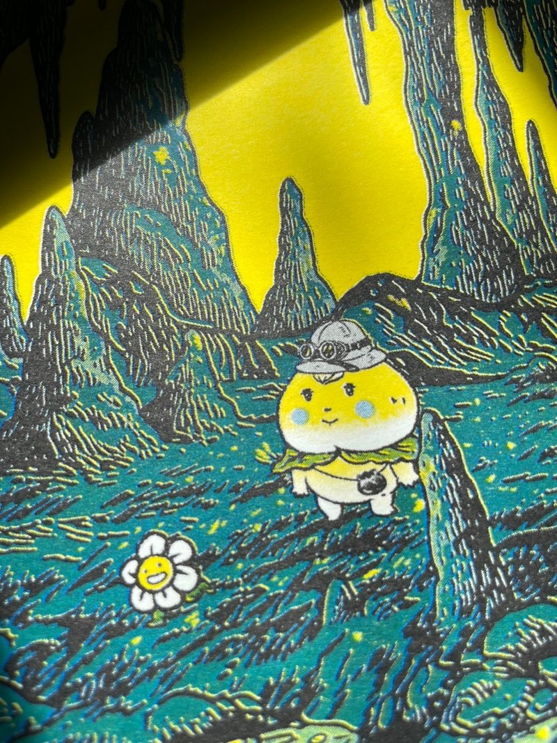 壽桃仙人 鐘乳石洞探險 小畫 付收藏膠套 Riso - 海報/掛畫/掛布 - 紙 