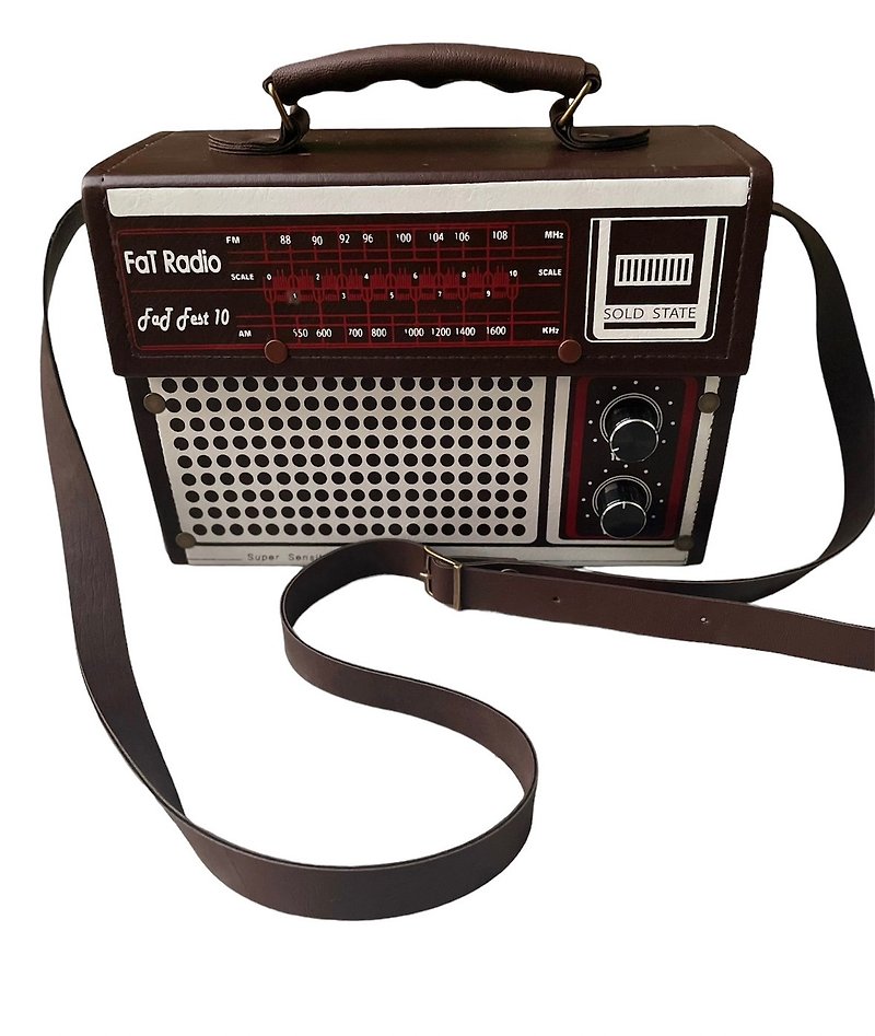 Oldschoolbag-Red Radio - อื่นๆ - หนังเทียม สีนำ้ตาล