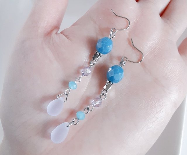 【361】ガラスドームのイヤリング／ピアス／ハート 存在感のあるハートのガラスドームピアス＆イヤリング | Cotton Tail