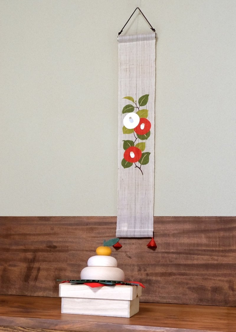 京都手繪豆亞麻吊飾-寒樁 - 擺飾/家飾品 - 棉．麻 