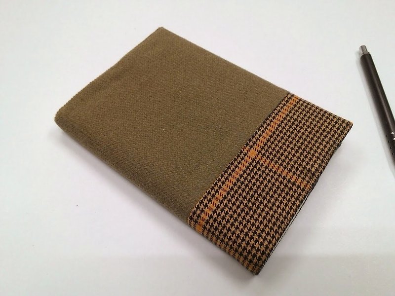 Exquisite A6 cloth book jacket ~ dark brown (only product) B04-052 - Book Covers - Other Man-Made Fibers 