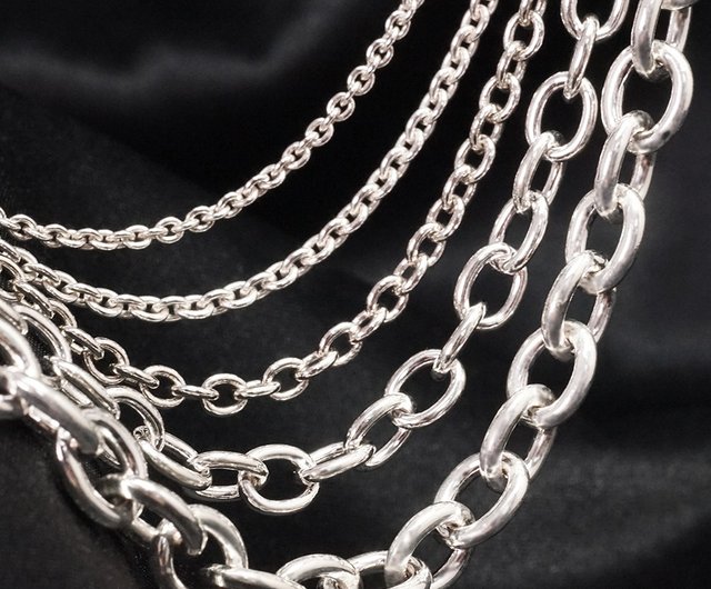 925 sterling silver necklace classic circle series versatile Silver men's  necklace - Shop 64design Necklaces - Pinkoi
