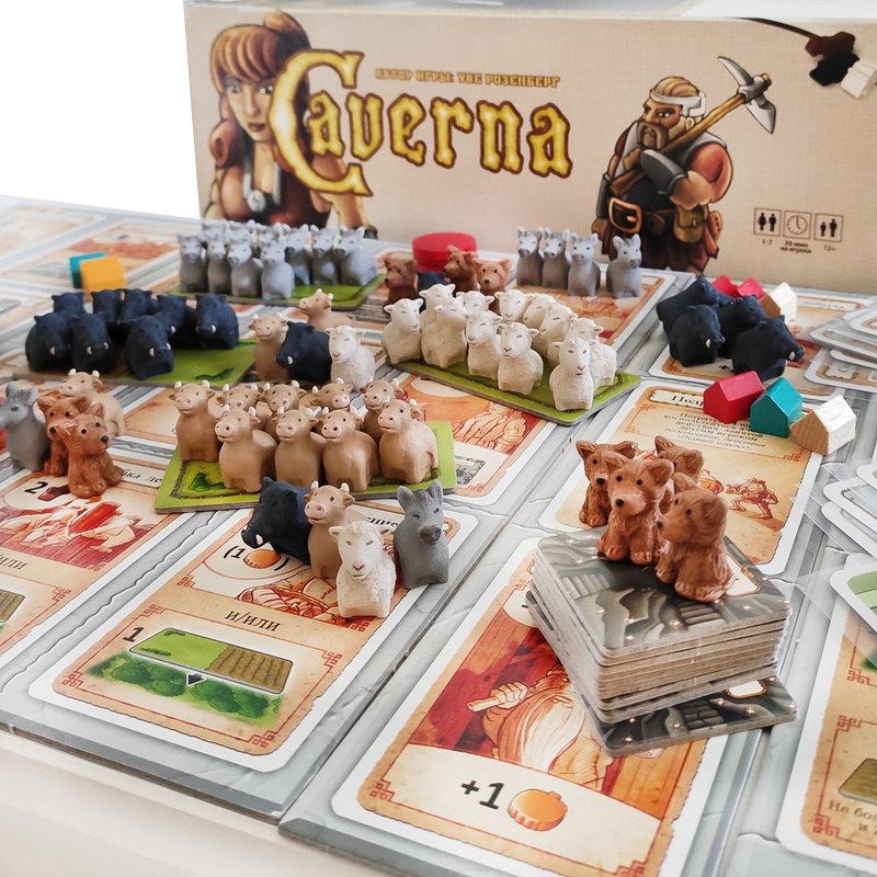 與 Caverna. The Cave Farmers 兼容的豪華代幣捆綁包全套 - 桌遊/卡牌 - 其他材質 