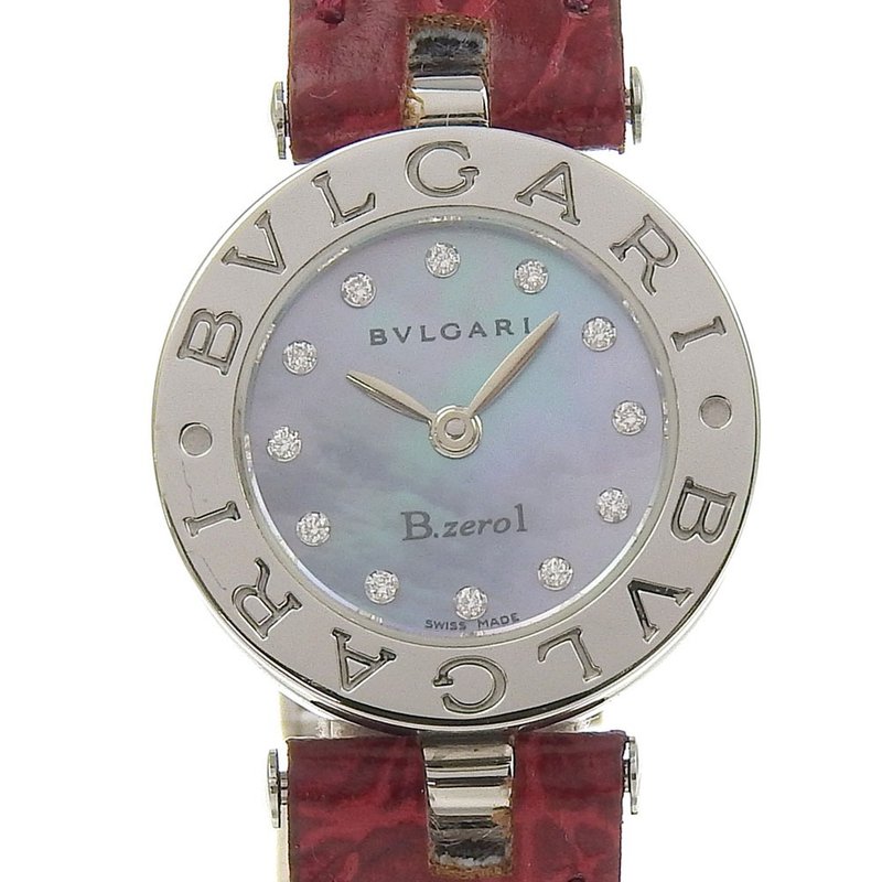 【日本直送】ブルガリ BVLGARI B-zero1 腕時計 ビーゼロワン BZ22S SS クオーツ アナログ表示 ブルーシェル文字盤 レディース【中古】 - 女錶 - 不鏽鋼 銀色