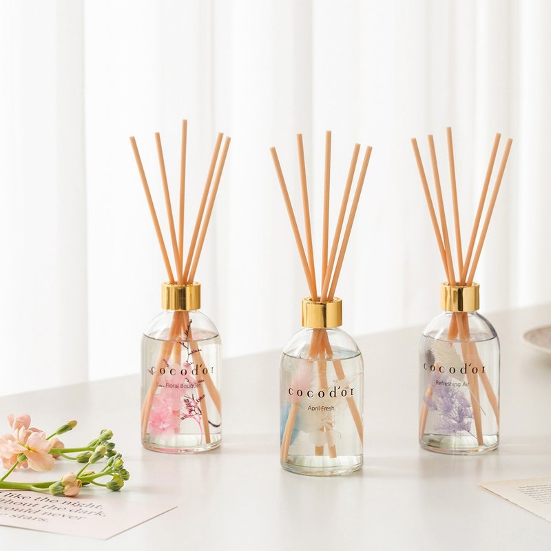 cocodor-floating flower series R diffuser bottle 200ml-fresh breeze - น้ำหอม - แก้ว สีม่วง