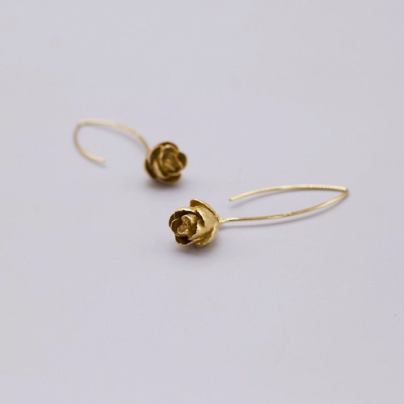 18k gold plated Pine Cone earrings