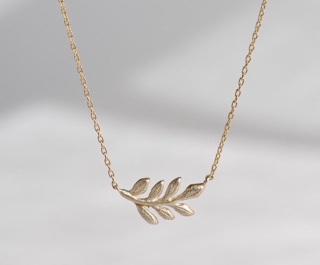 Foliage necklace P089K10 - Shop ateliersimo Necklaces - Pinkoi