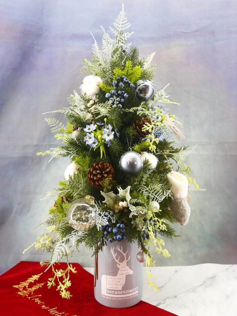 藍色禮讚聖誕樹 免運專人配送限雙北市 其餘地區需補運費 - 盆栽/植栽 - 其他材質 藍色