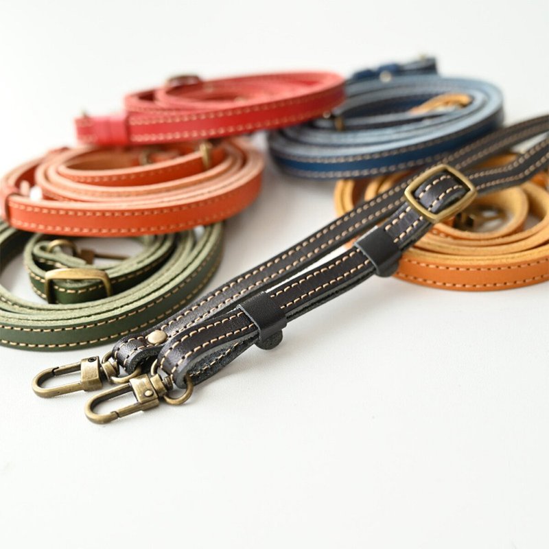 ショルダーストラップ 栃木レザー 長さ調整ストラップ 誕生日 プレゼント ギフト メンズ スマホショルダー 父の日 CF03M - 手機配件 - 真皮 黑色