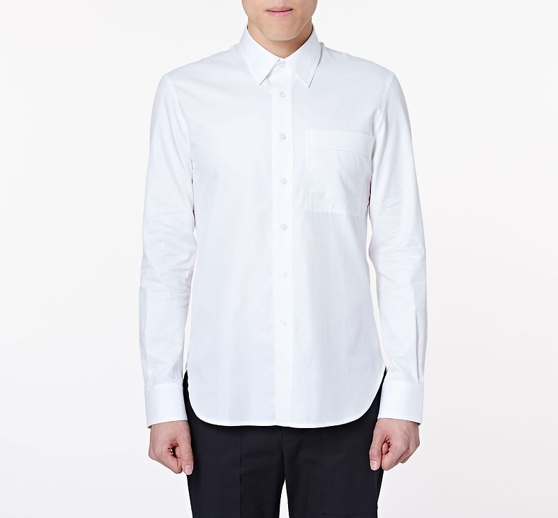 [Working items] Water-repellent, anti-fouling, anti-wrinkle classic white shirt