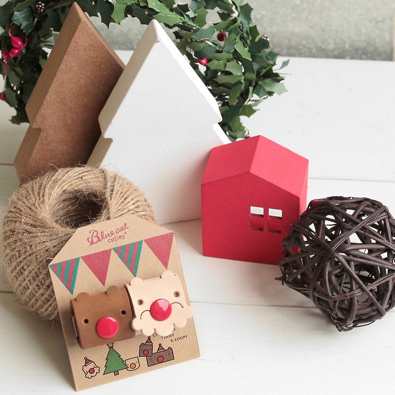 HOHOHO~ Xmas Tinny Two sets of Santa Claus elk bag hub! Limited time! - Chargers & Cables - Genuine Leather Brown