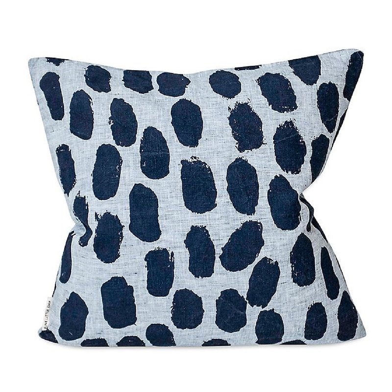 Nordic style designer – pillowcase DOTS CUSHION COVER, BLUE - เครื่องนอน - ผ้าฝ้าย/ผ้าลินิน สีน้ำเงิน