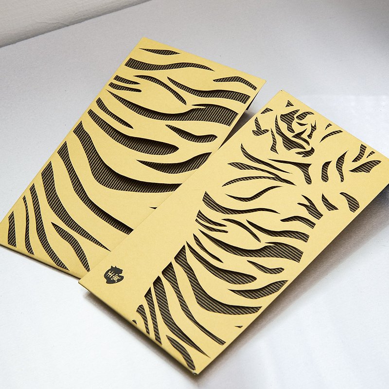 Golden Tiger Welcoming Spring_ Tiger Pattern Creative Red Packet-2pcs/set_Limited Edition