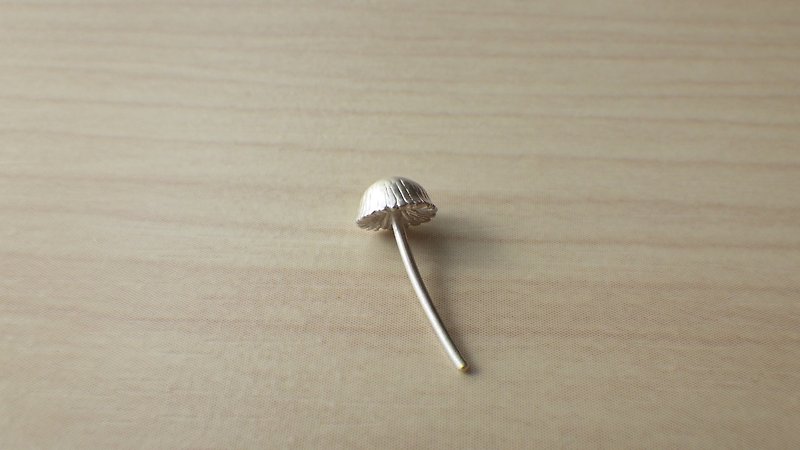 Mushroom earrings - Earrings & Clip-ons - Other Metals Silver
